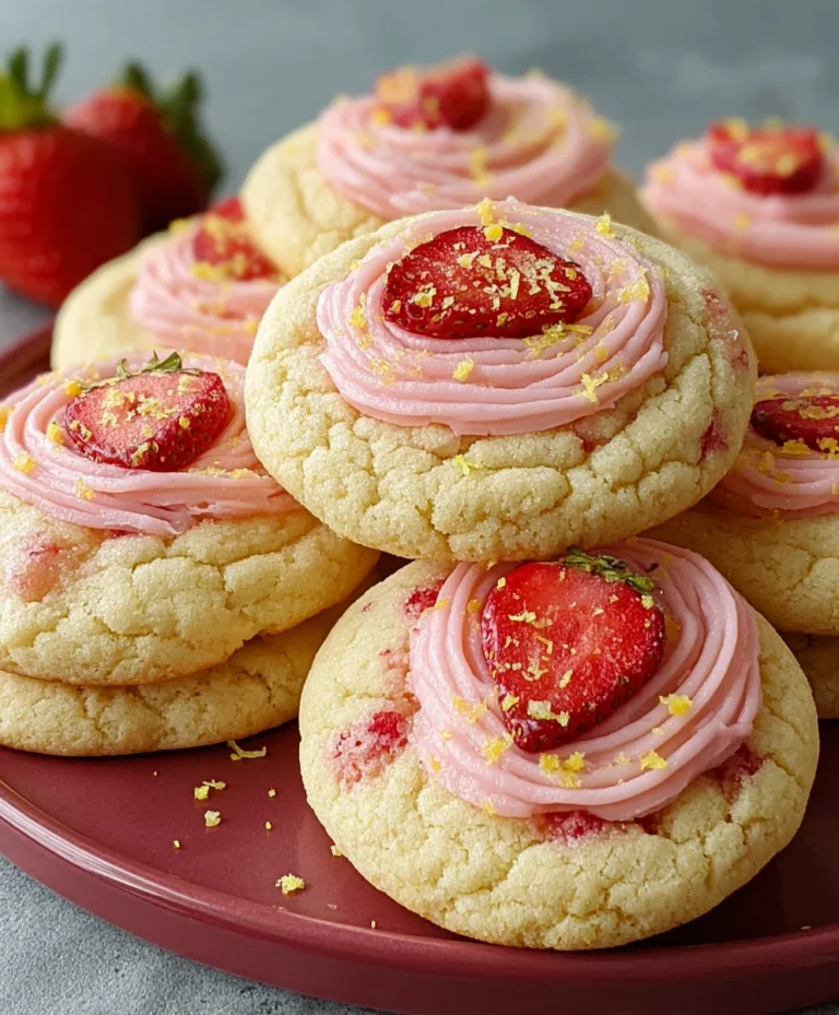 Strawberry Lemonade Cookies-Sweet Tart Treat