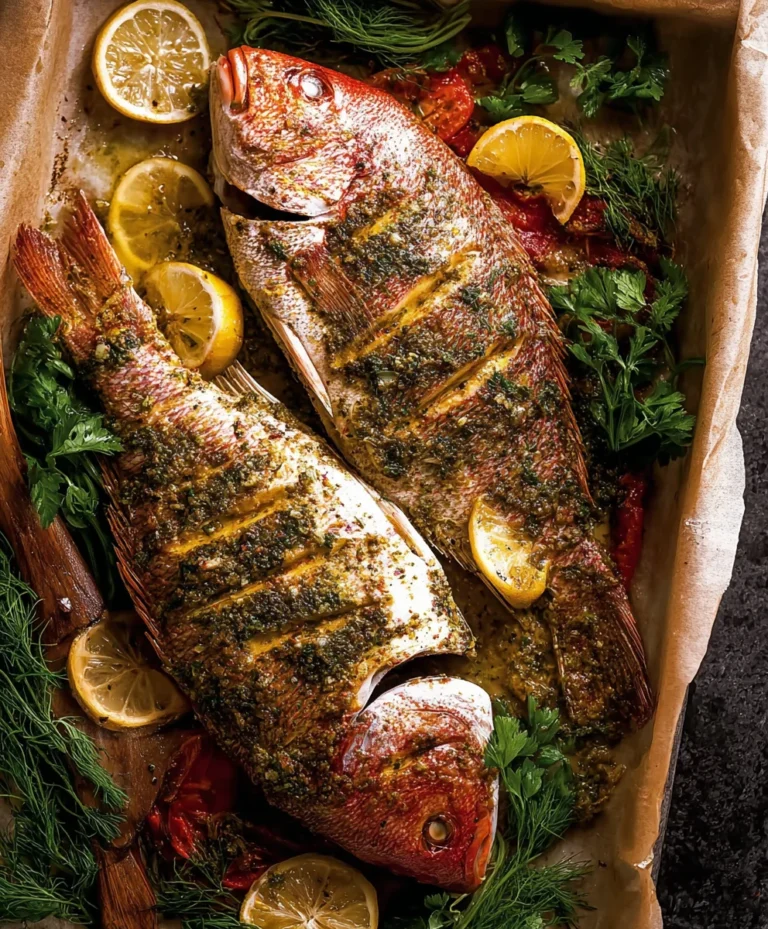Oven Baked Whole Snapper-Easy Delicious Recipe