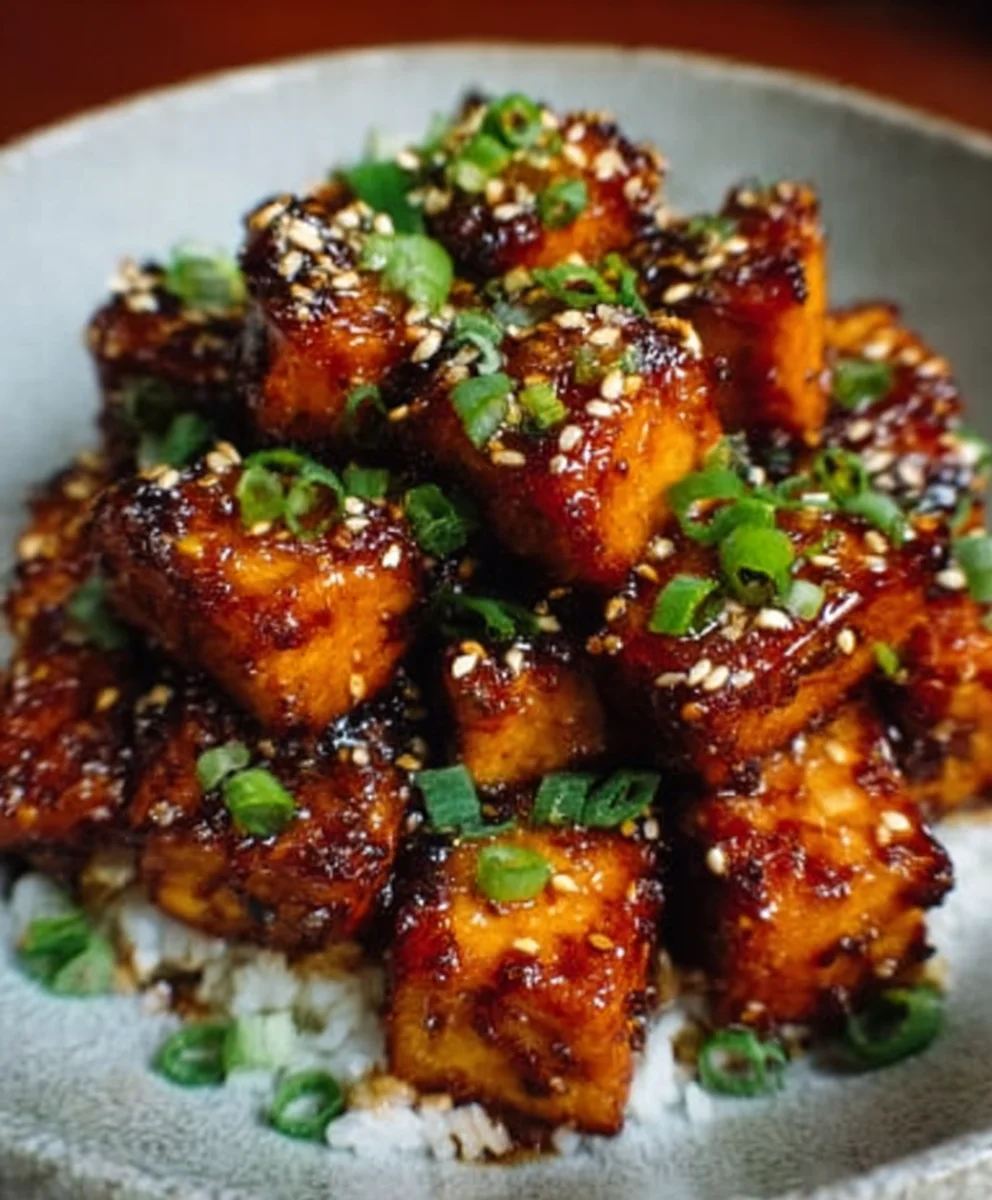 Crispy Honey Garlic Tofu - You'll Love It