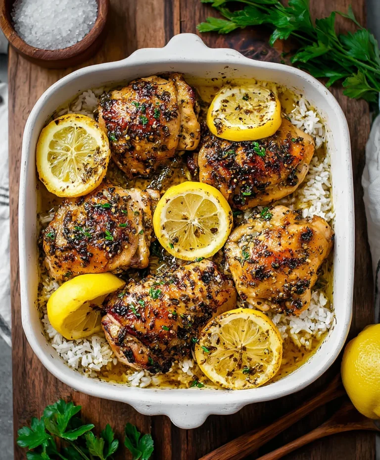 Zesty Greek Lemon Chicken Recipe – Easy & Flavorful
