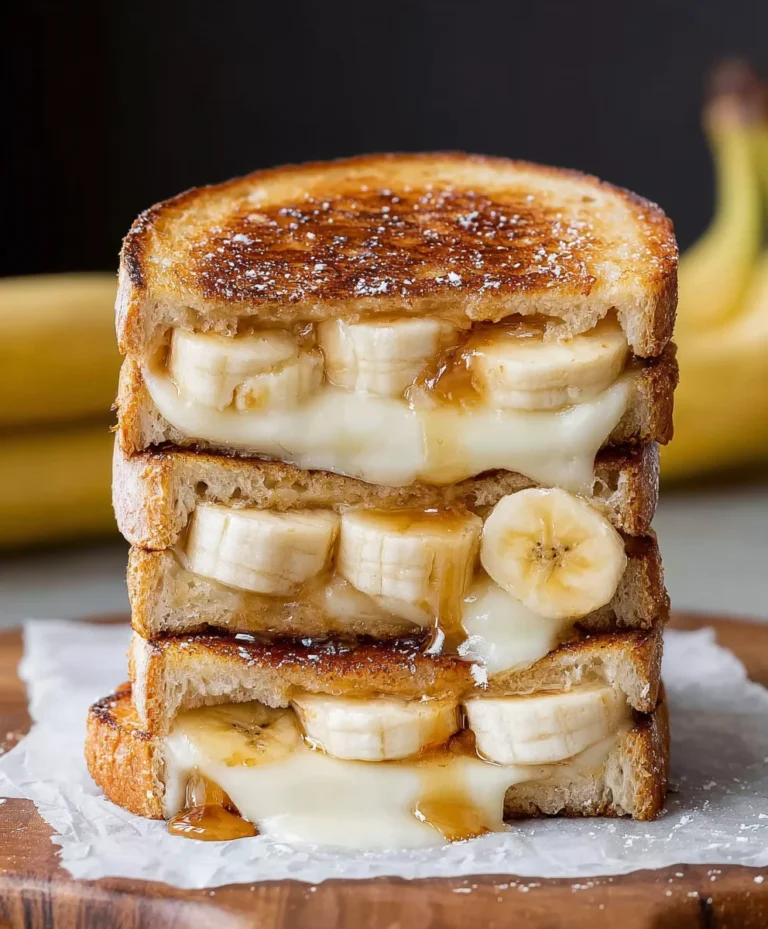 Honey Banana Grilled Cheese- Sweet & Cheesy Perfection