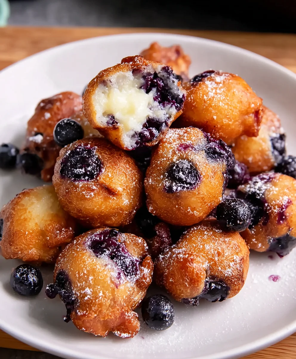 Mini Blueberry Fritters - Easy Sweet Treat