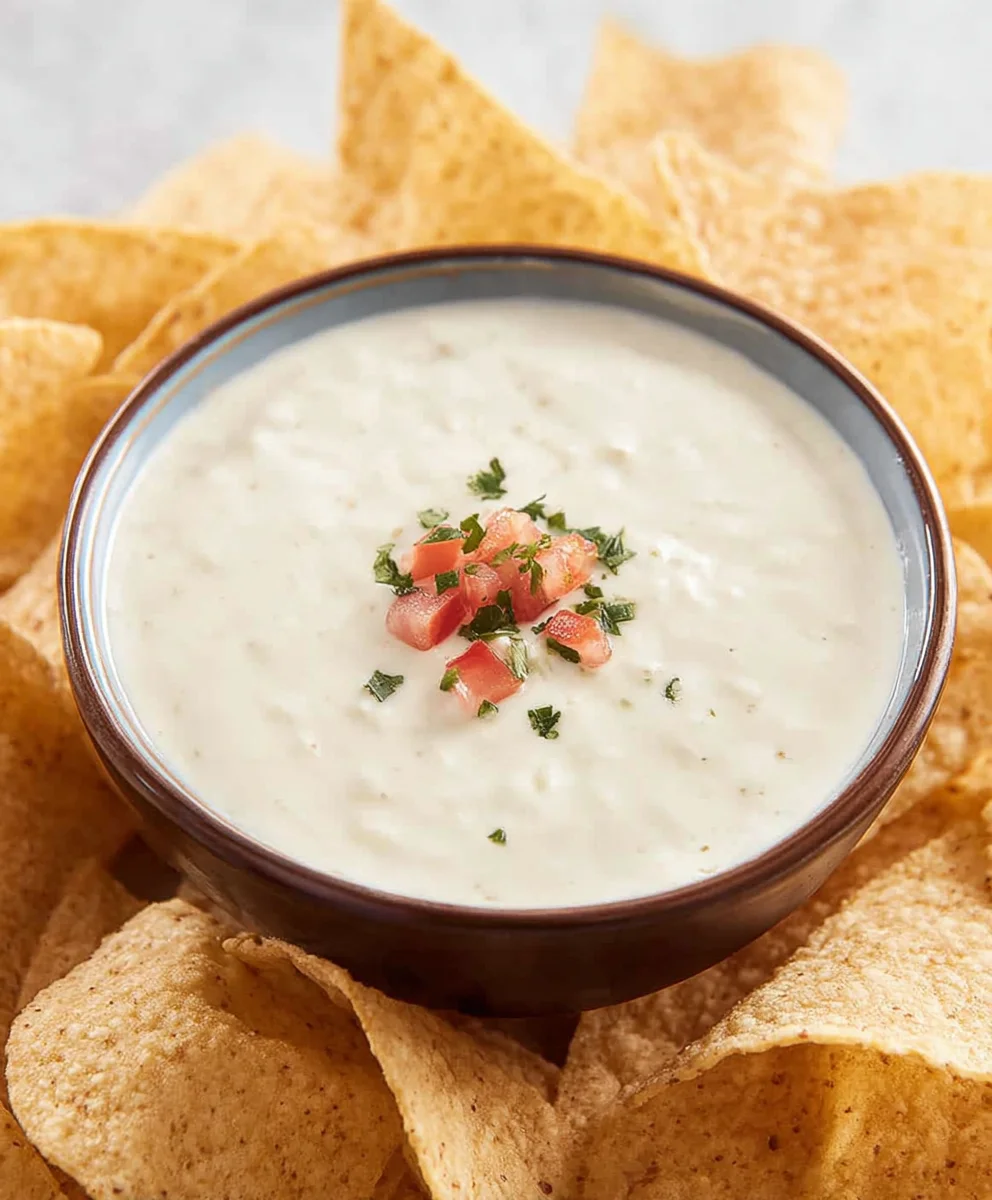Best Mexican White Cheese Dip - Easy Creamy Recipe