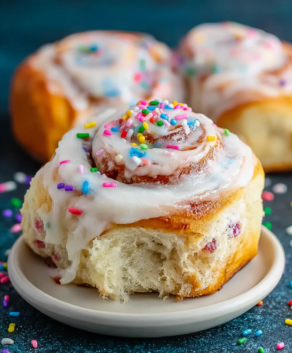 Funfetti Cinnamon Rolls-Sweet Sprinkle Surprise