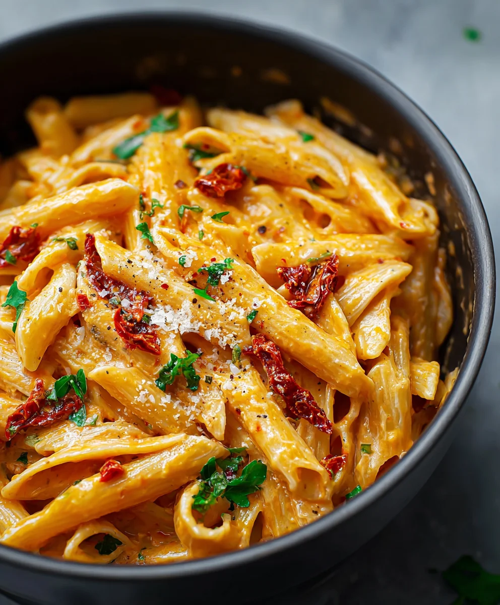Creamy Sun Dried Tomato Pasta - Vegan & Easy