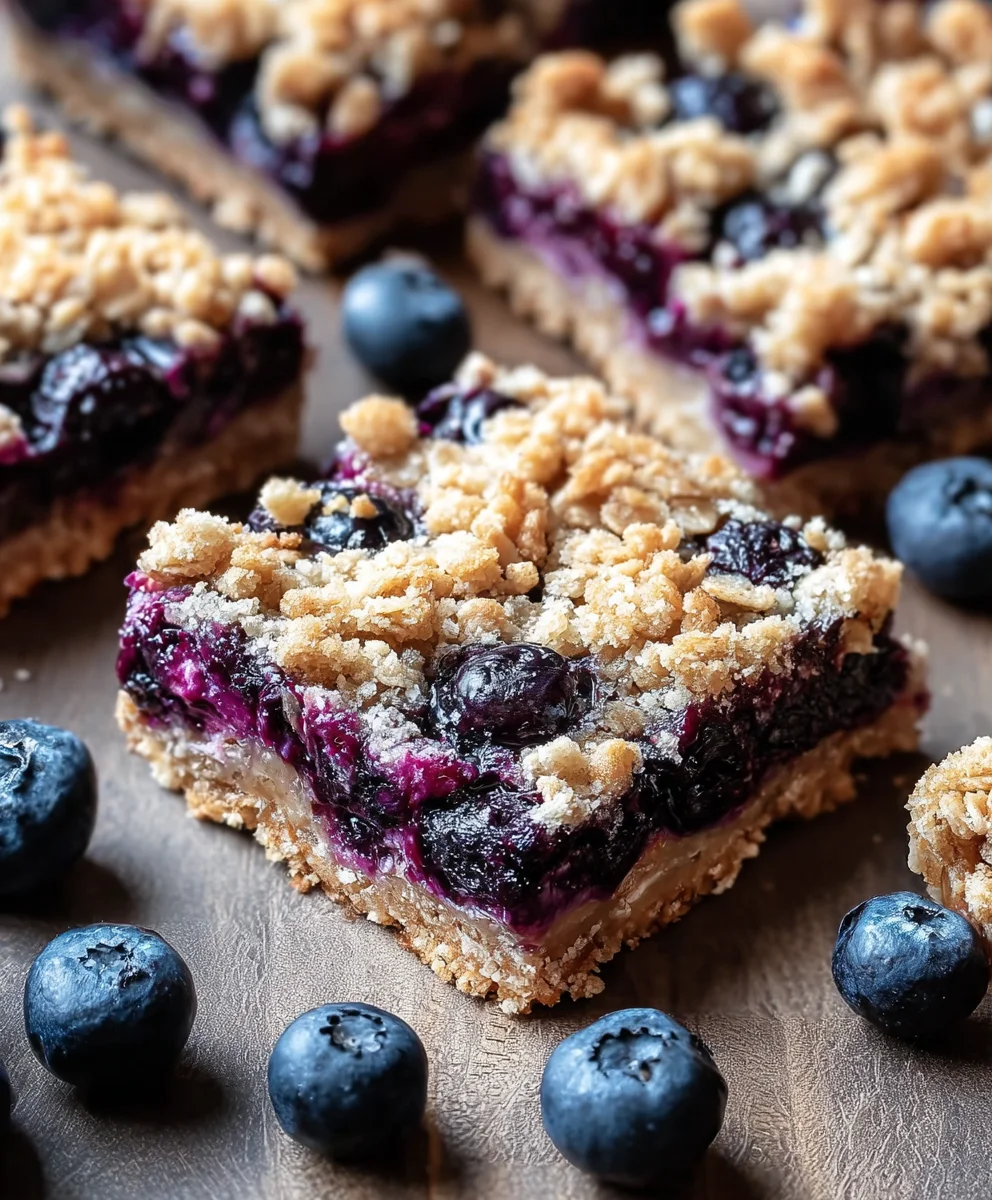 Healthy Blueberry Oatmeal Bars- Quick & Easy Recipe