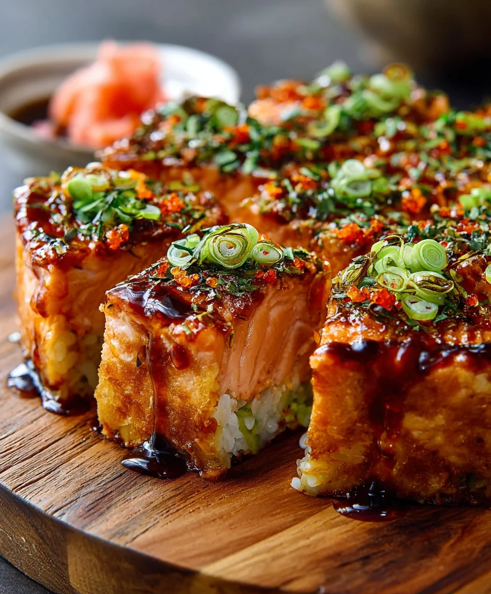 Spicy Salmon Sushi Bake - Easy & Delicious Recipe