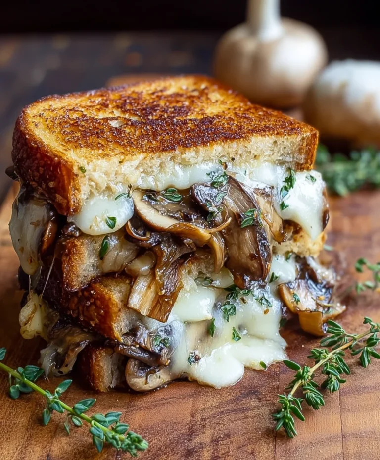 Caramelized Mushroom Grilled Cheese- Ultimate Comfort Food