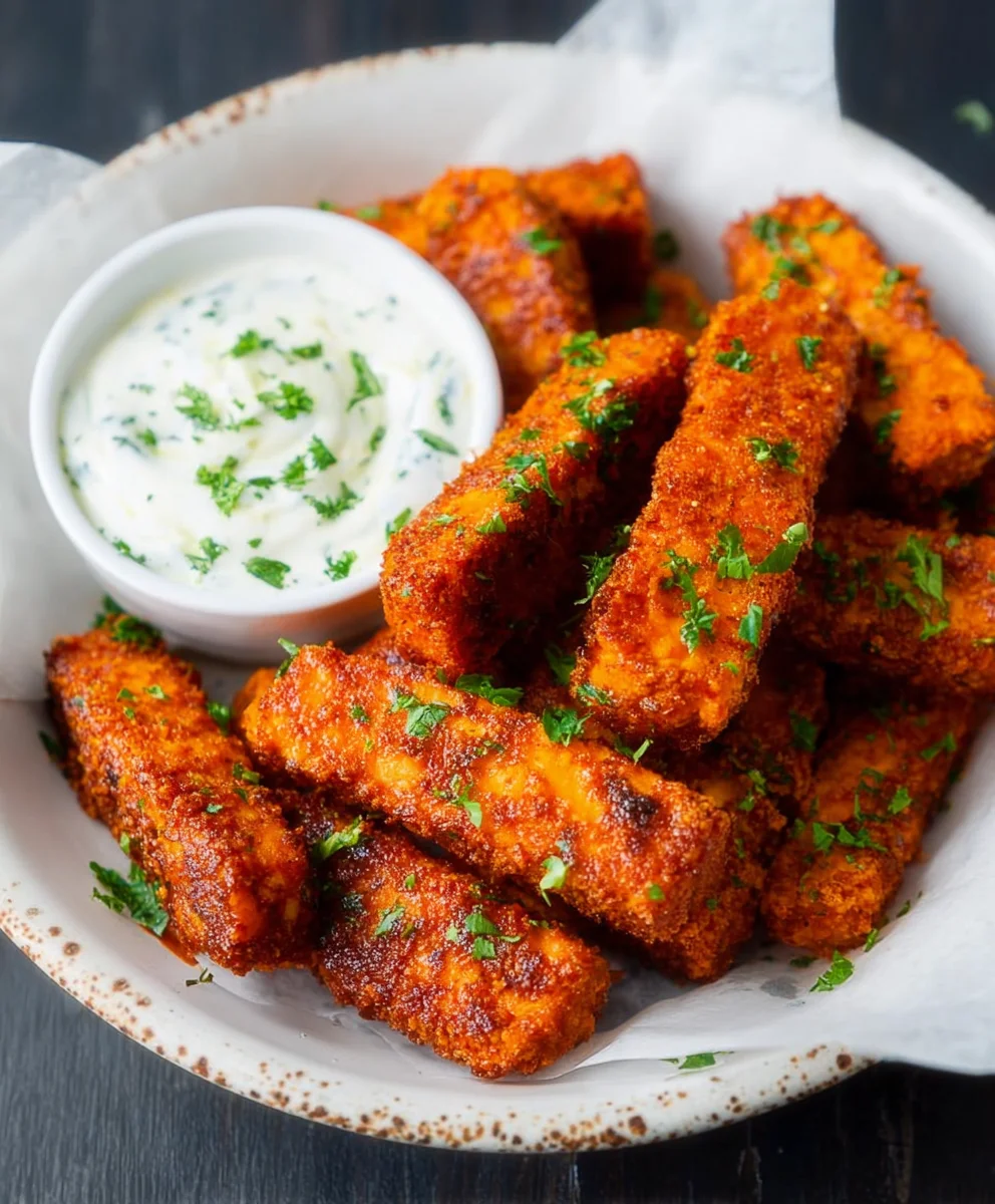 Crispy Baked Buffalo Tofu Wings Recipe