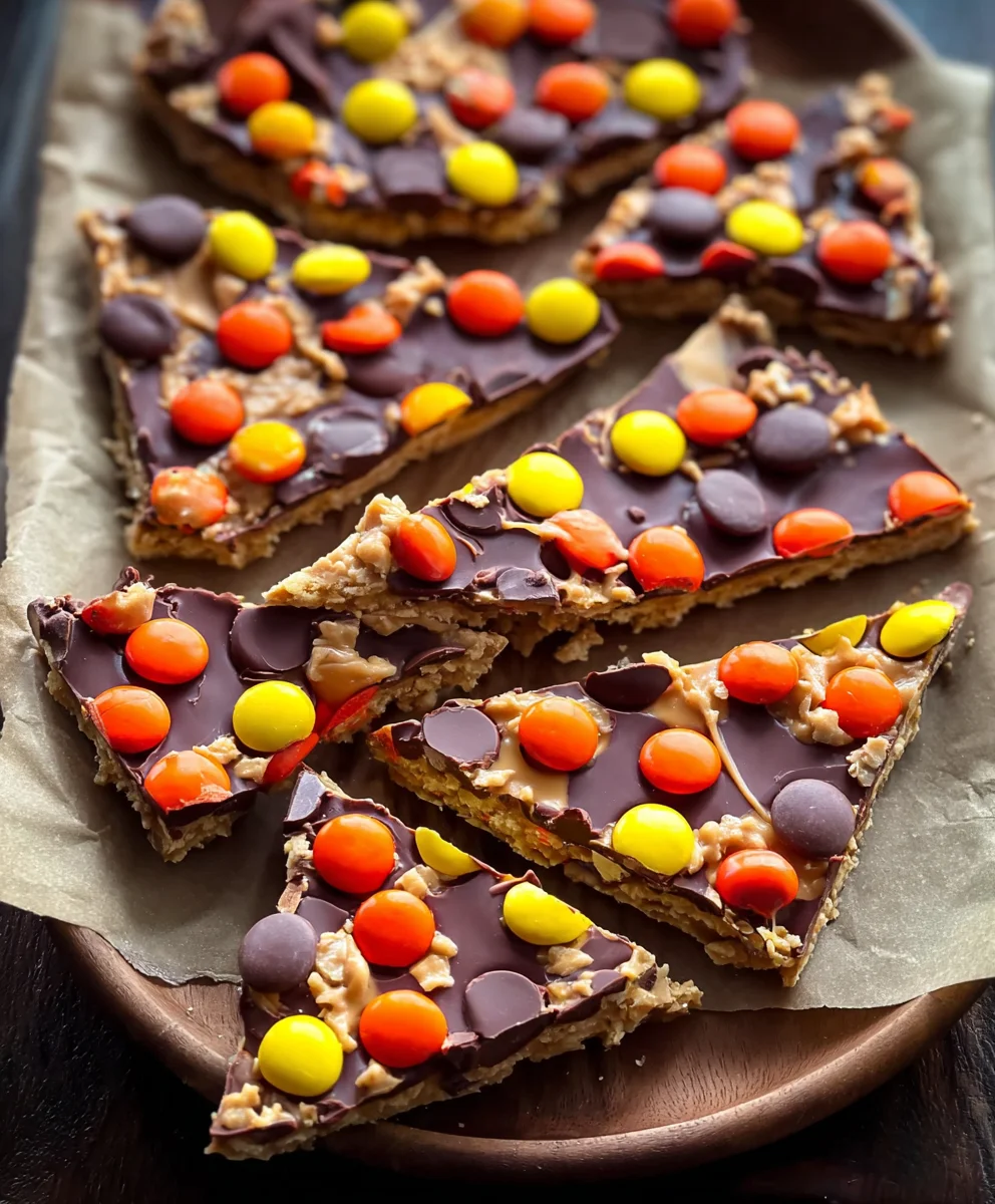 Reese's Pieces Peanut Butter Bark Recipe