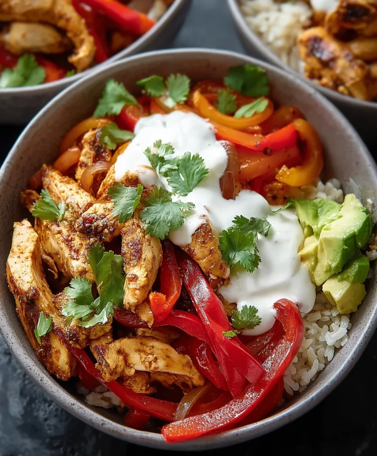 Easy Chicken Fajita Bowl – Quick & Flavorful Recipe