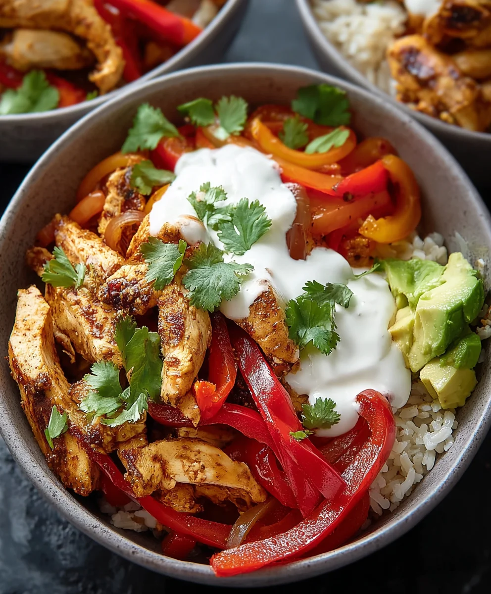Easy Chicken Fajita Bowl - Quick & Flavorful Recipe