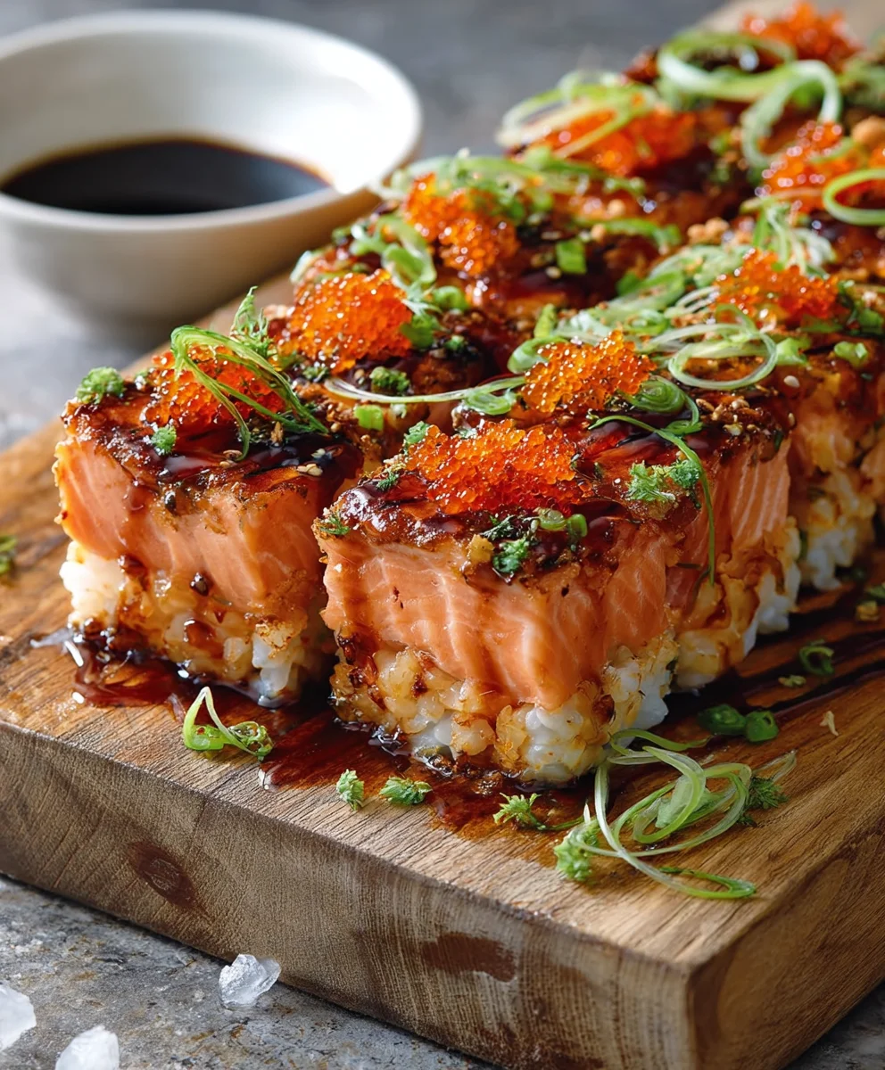 Spicy Salmon Sushi Bake - Easy & Delicious Recipe