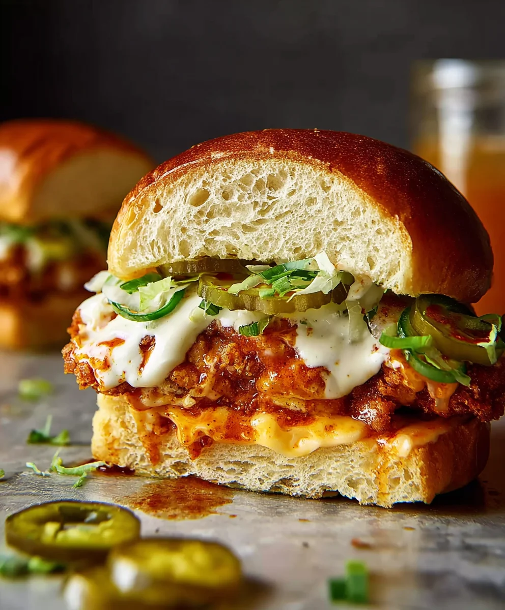 Spicy Baked Nashville Hot Beef Sandwich Recipe