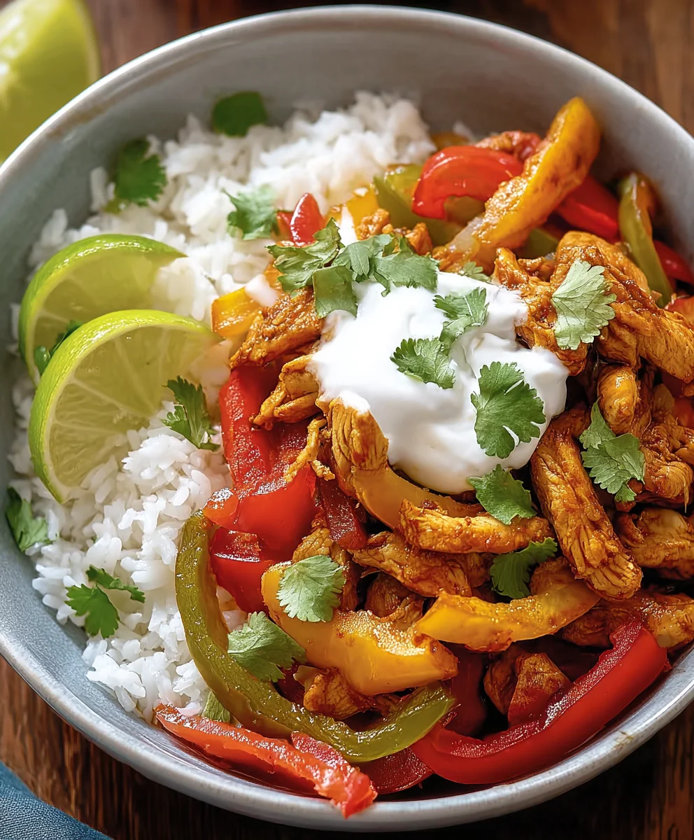 Easy Chicken Fajita Bowl - Quick & Flavorful Recipe