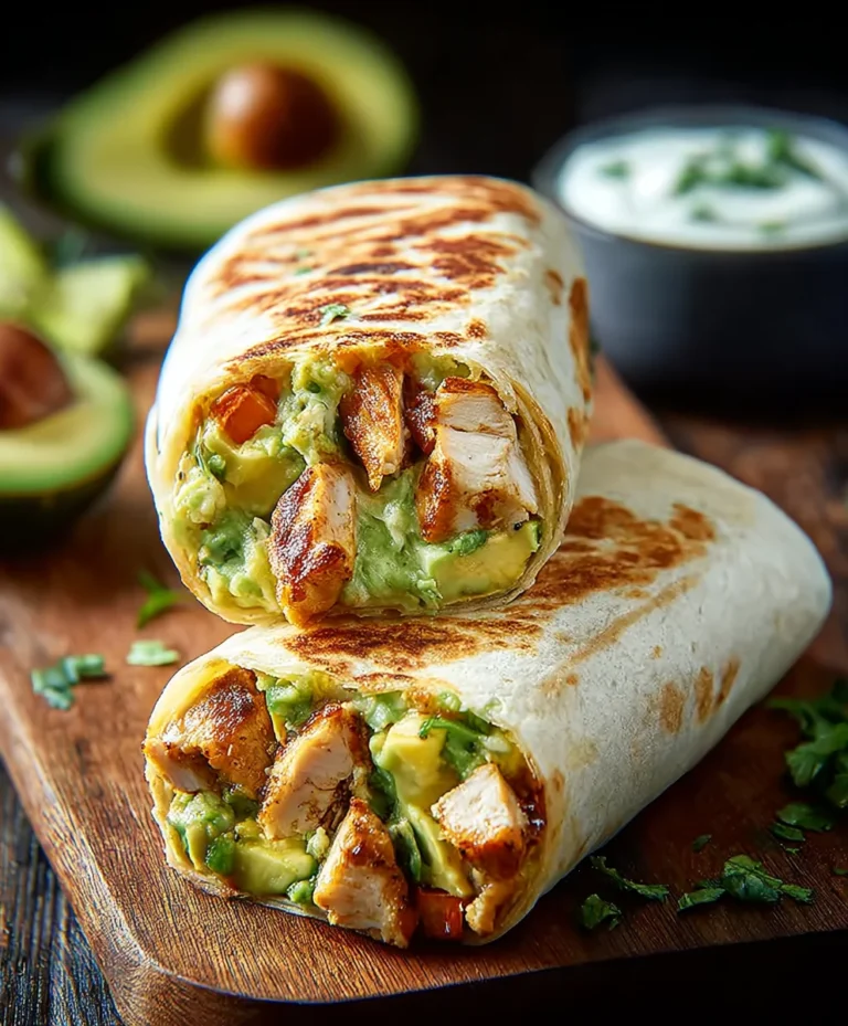 Quick Chicken Avocado Burritos – Easy Weeknight Meal