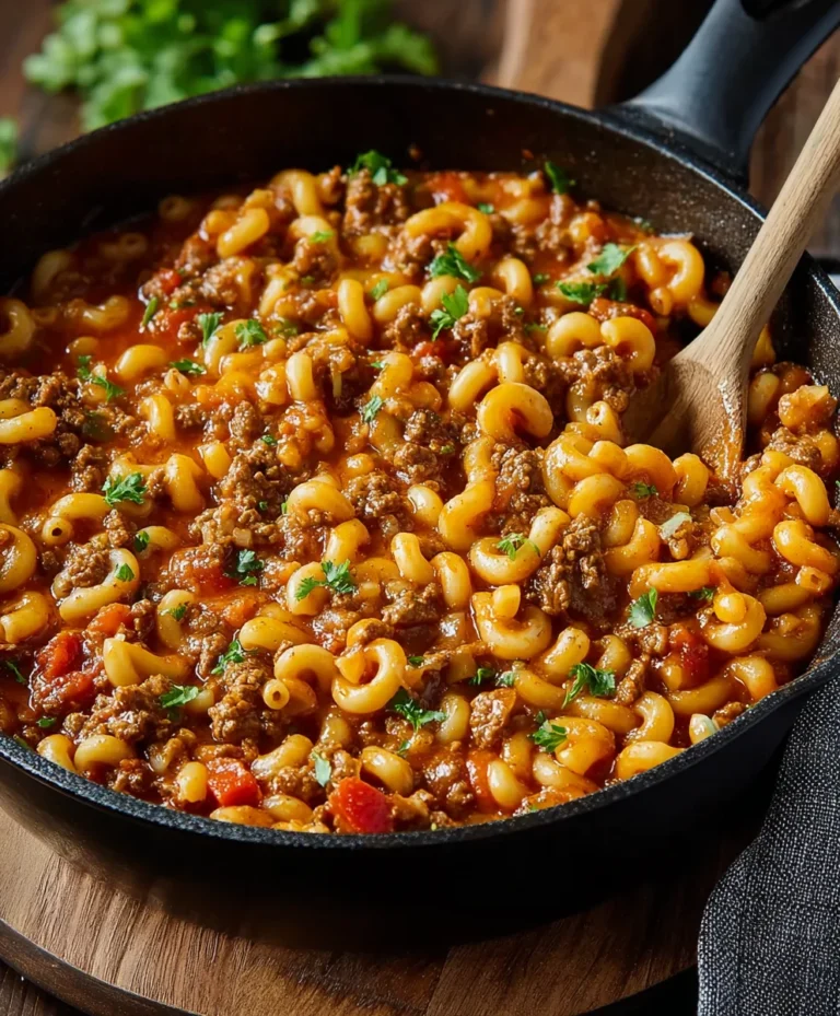 Cheesy Beef Goulash – Easy One-Pot Dinner