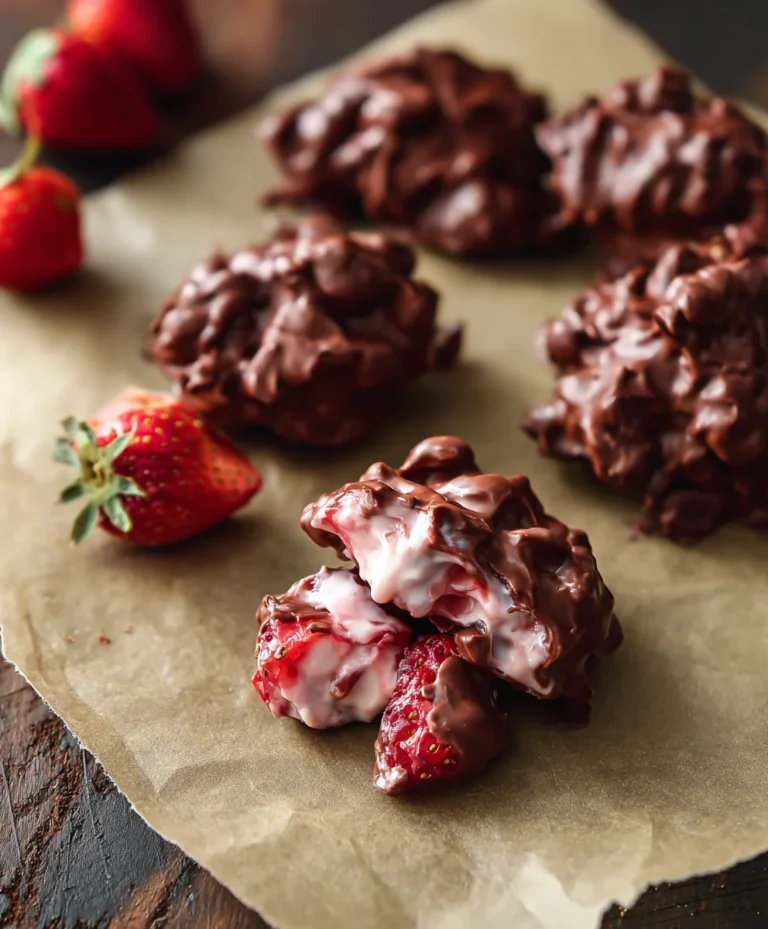 Easy Chocolate Strawberry Yogurt Clusters – Delicious Treat