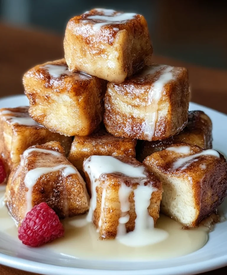 Cinnamon Roll French Toast Bites-Easy Breakfast Fun