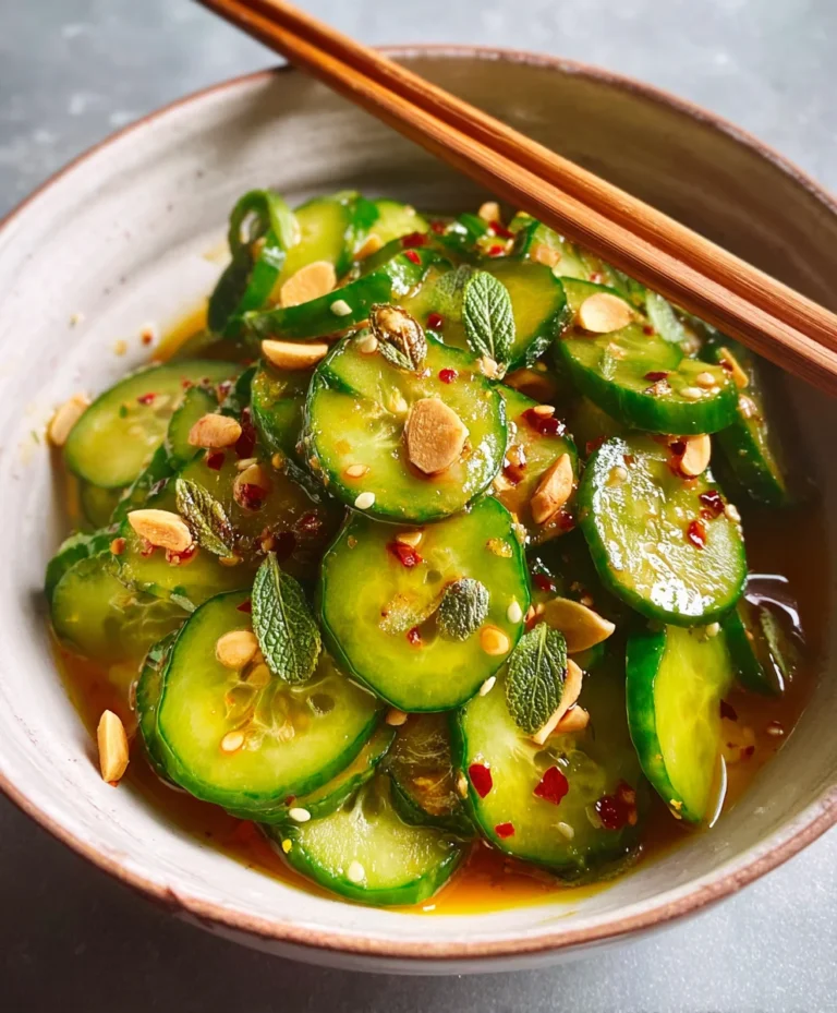 Easy Asian Cucumber Salad- Refreshing & Quick Recipe