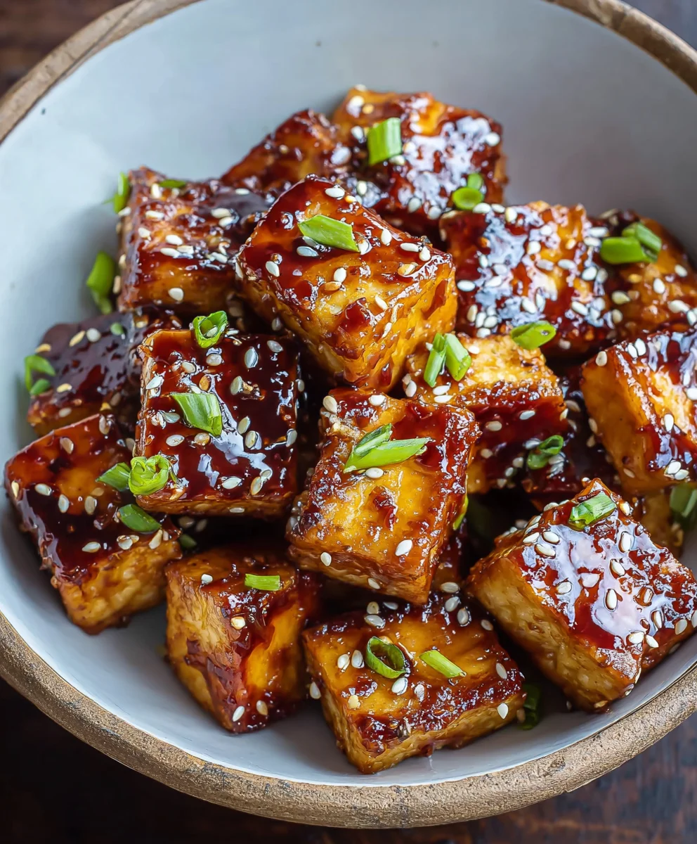 Crispy Sticky Tofu - Easy Vegan Recipe