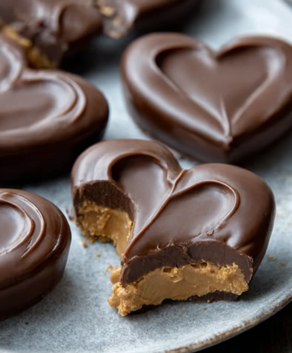 Chocolate Peanut Butter Vnon-alcoholic valentine Heart Non-Non-Alcoholic Alternative Treat