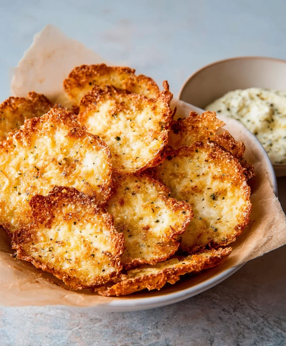 Crispy Cottage Cheese Chips- Easy Healthy Snack