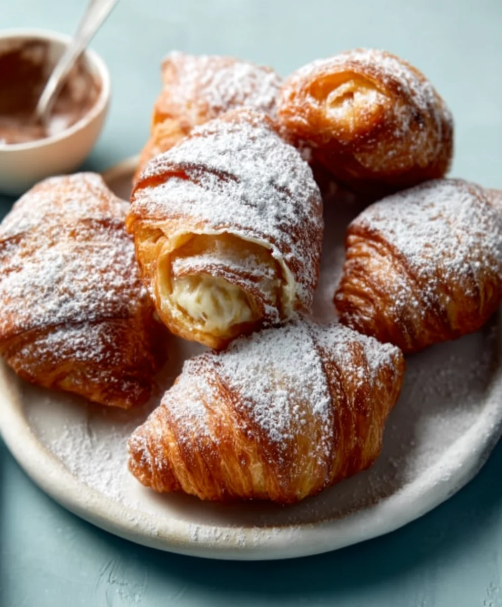 Fried Croissant Beignets - Easy Crispy Delight