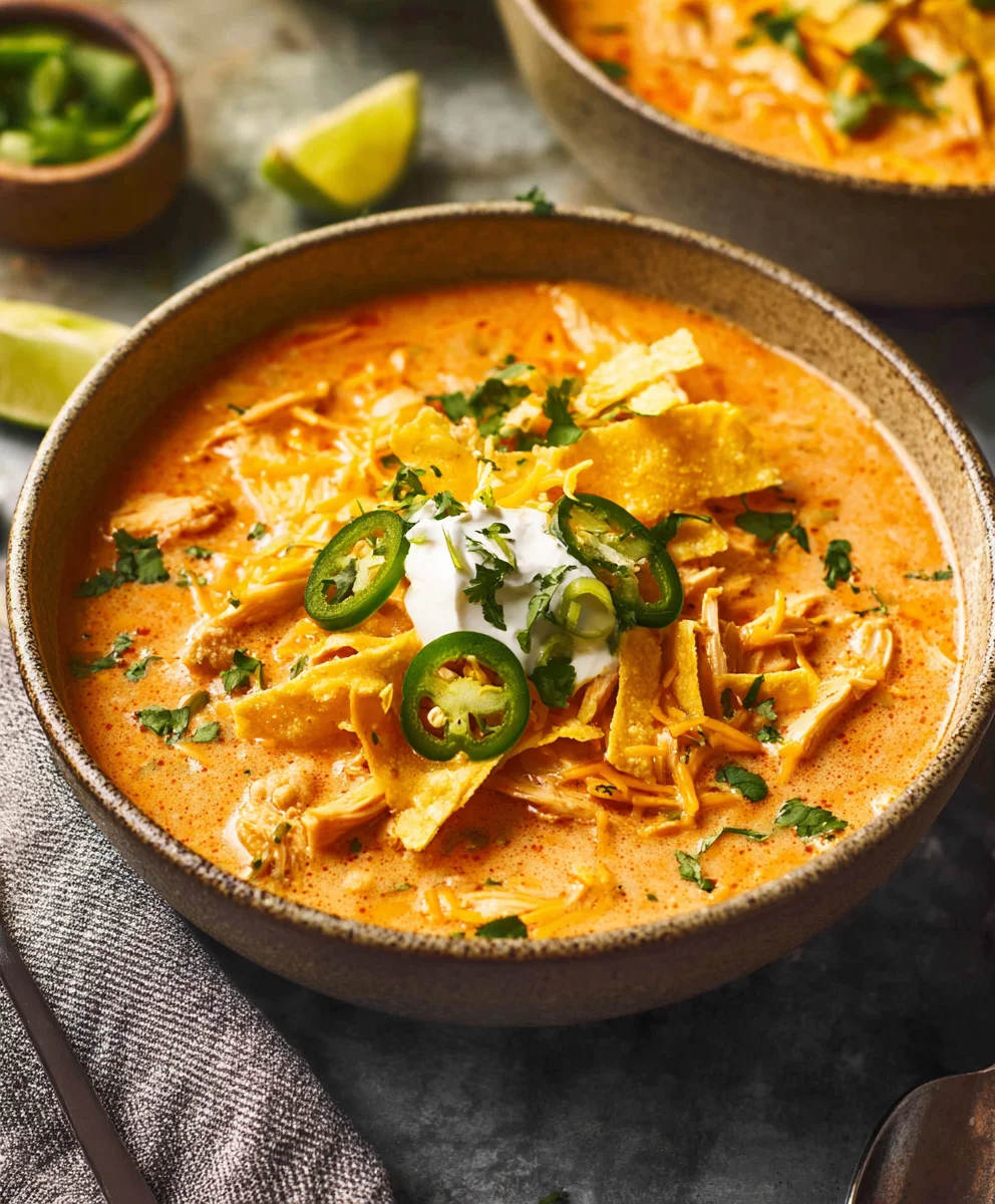 Creamy Chicken Enchilada Soup - Easy Comfort Food