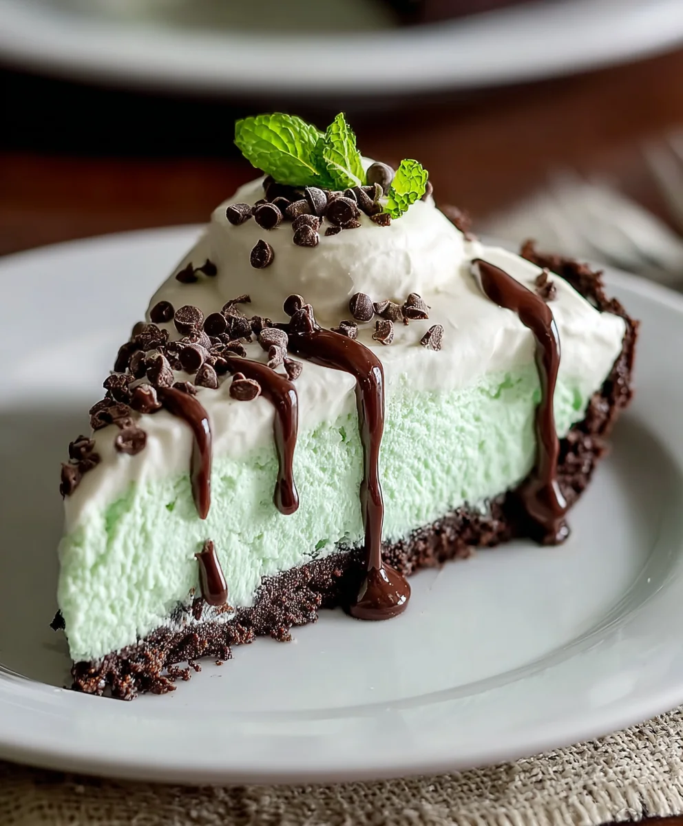 Easy No Bake Mint Chocolate Chip Cheesecake Recipe