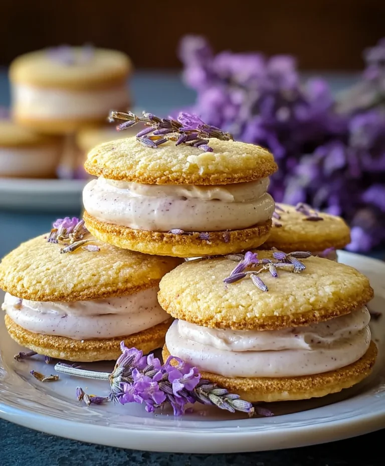 Lemon Lavender Sandwich Cookies – Delightful Treat