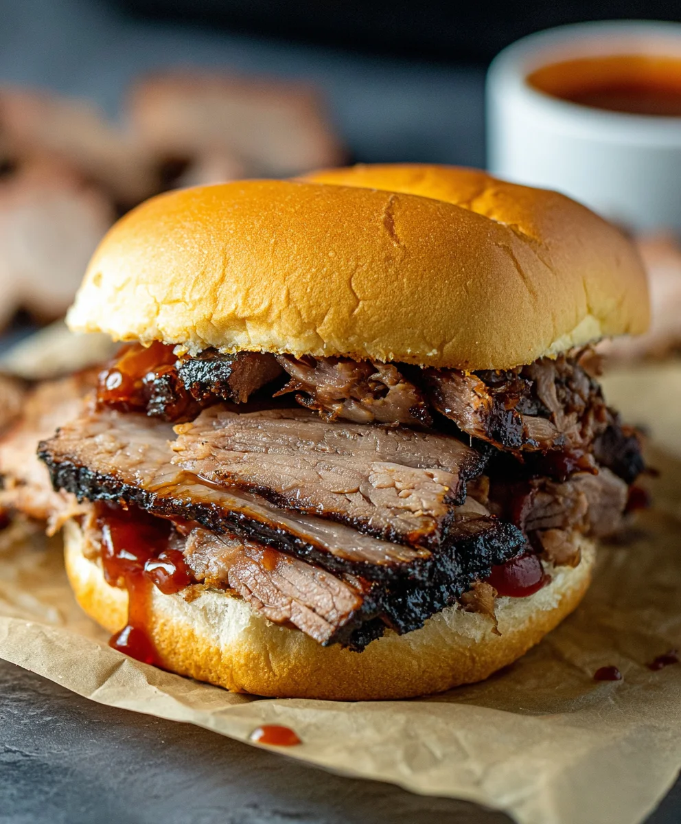 Juicy BBQ Beef Brisket Sandwich Recipe