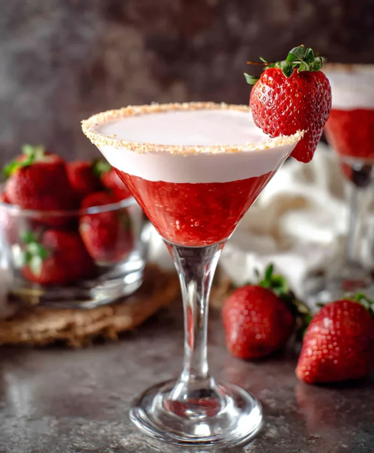 Strawberry Shortcake Cocktail – Delicious Non-Non-Non-Alcoholic Alternativeic Drink