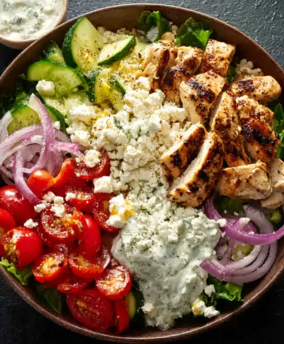 Easy Greek Chicken Bowls- Flavorful & Quick Meal