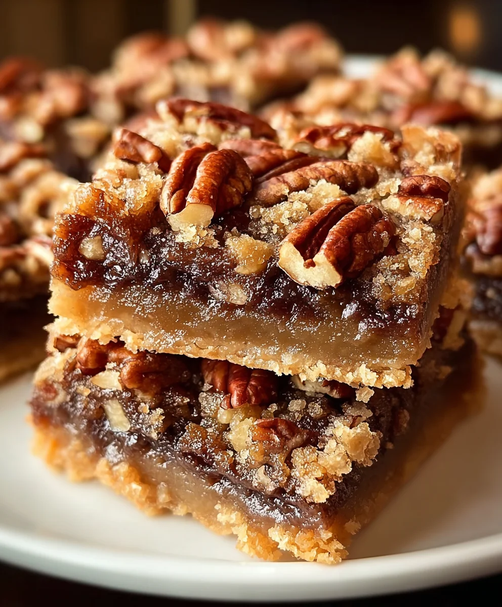 German Chocolate Pecan Pie Bars-Easy Delicious Treat