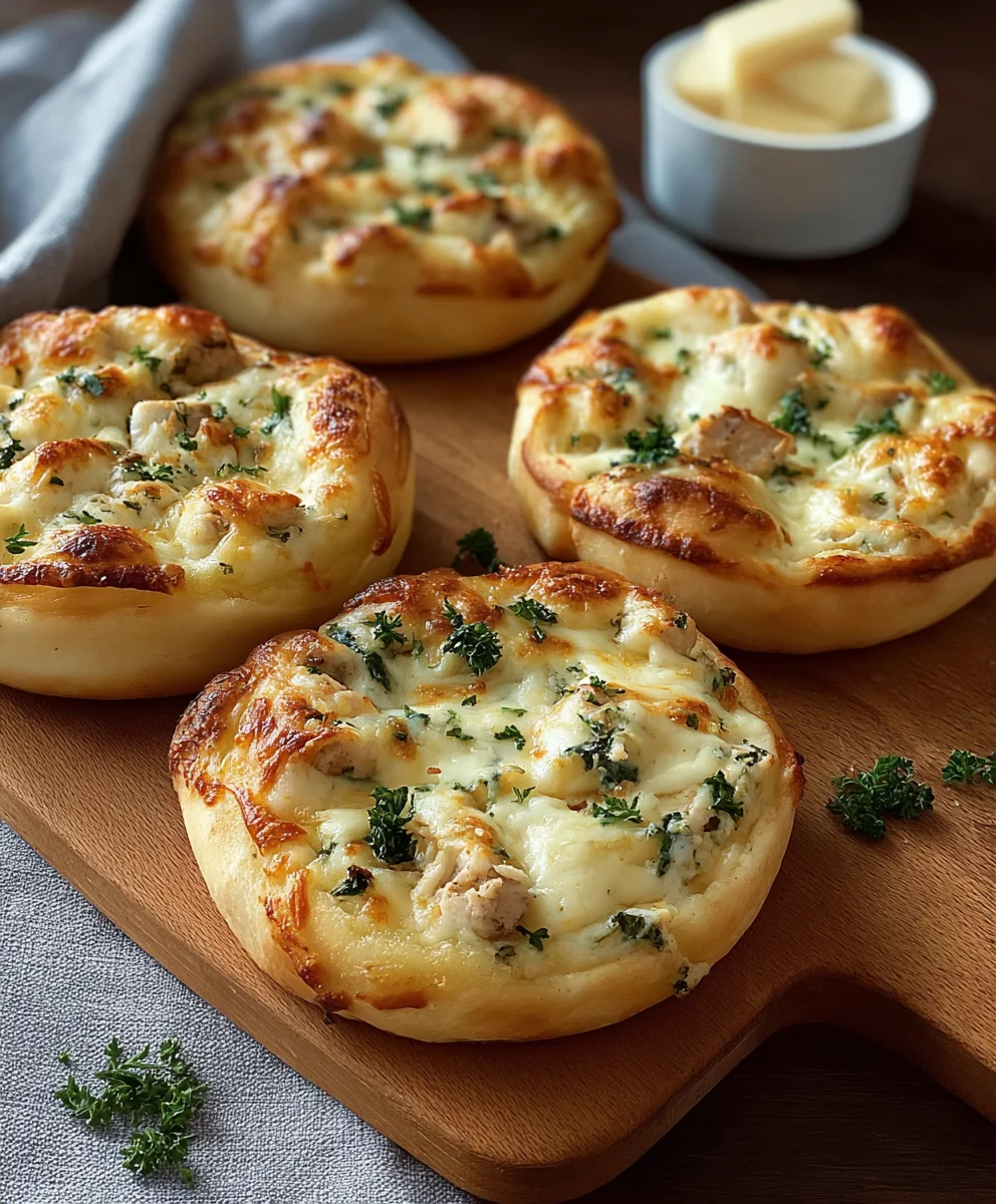 Mini Stuffed Alfredo Pizza Bites-Quick & Easy Recipe
