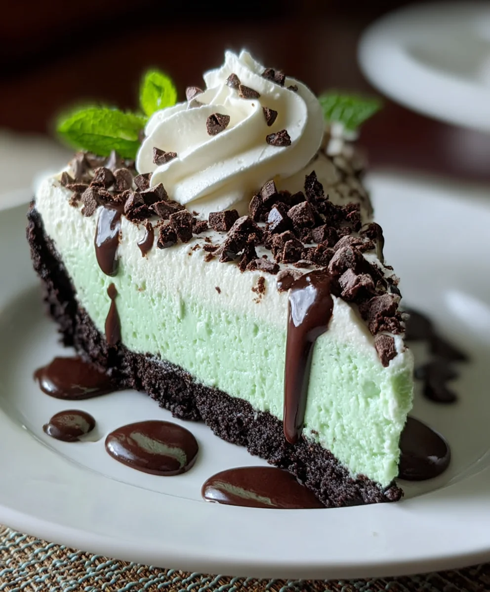 Easy No Bake Mint Chocolate Chip Cheesecake Recipe