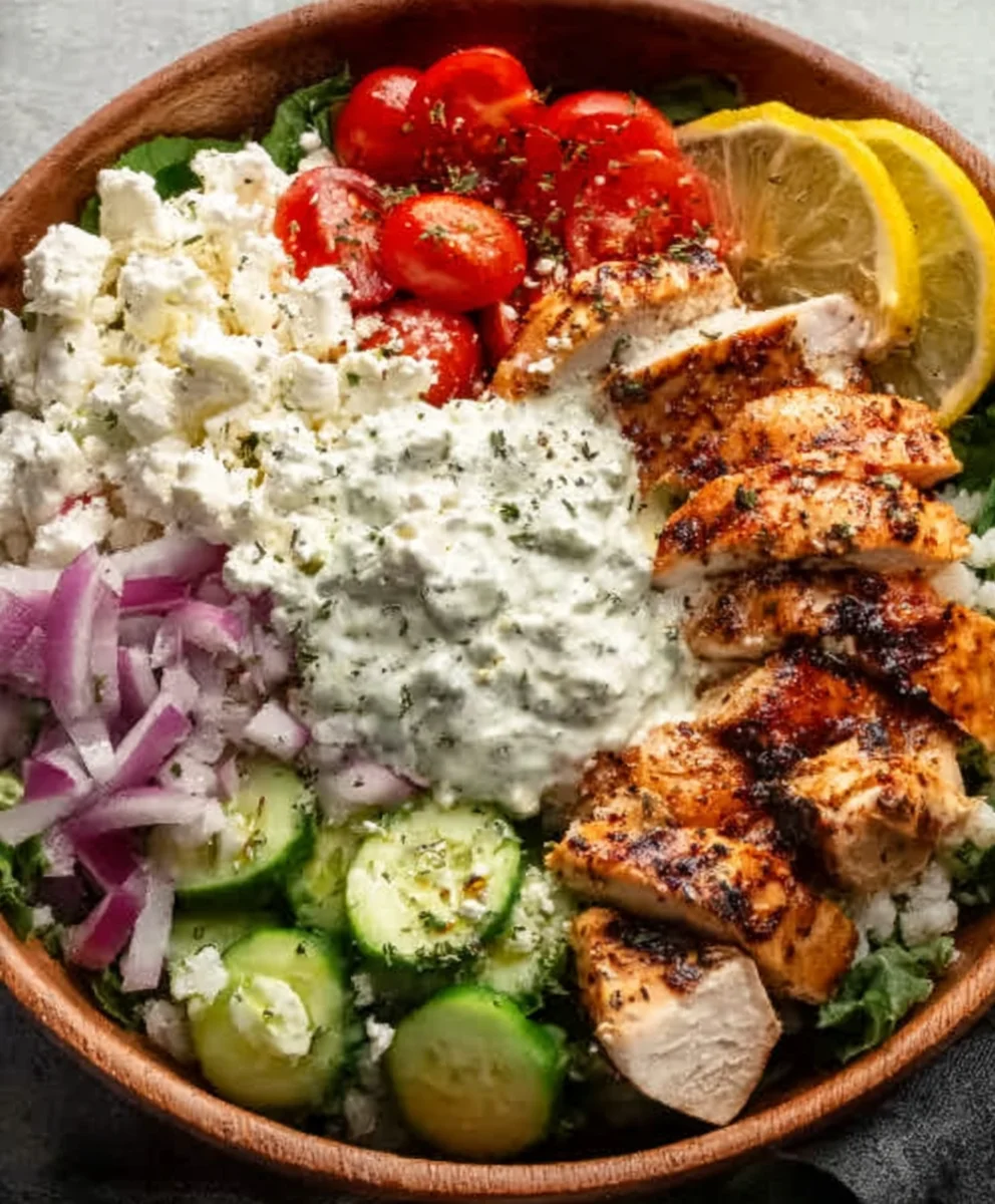 Easy Greek Chicken Bowls- Flavorful & Quick Meal