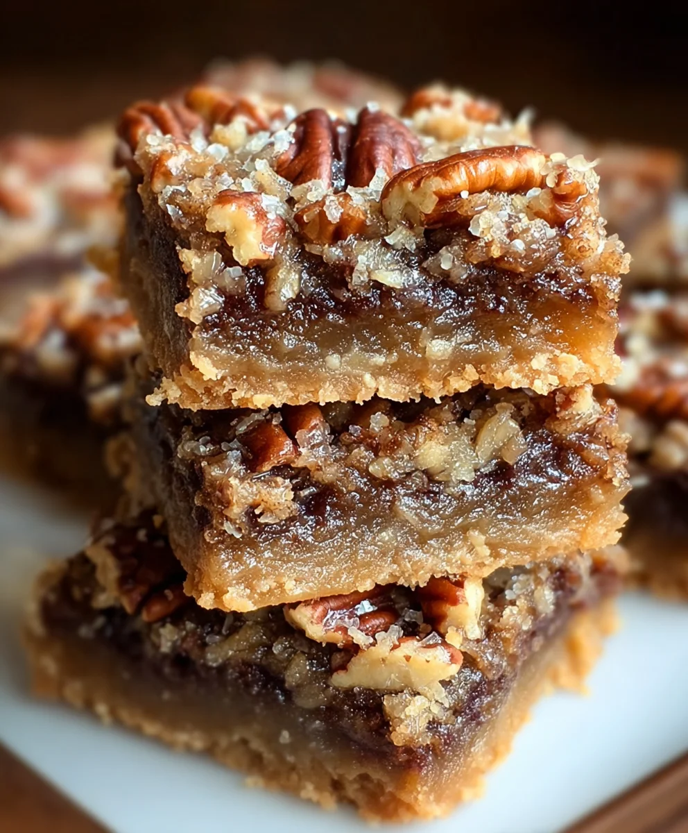 German Chocolate Pecan Pie Bars-Easy Delicious Treat