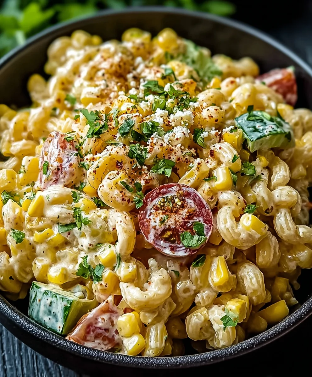 Mexican Street Corn Pasta Salad-Easy & Delicious