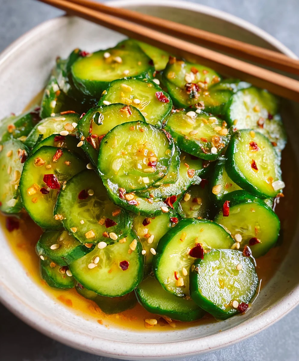 Easy Asian Cucumber Salad- Refreshing & Quick Recipe