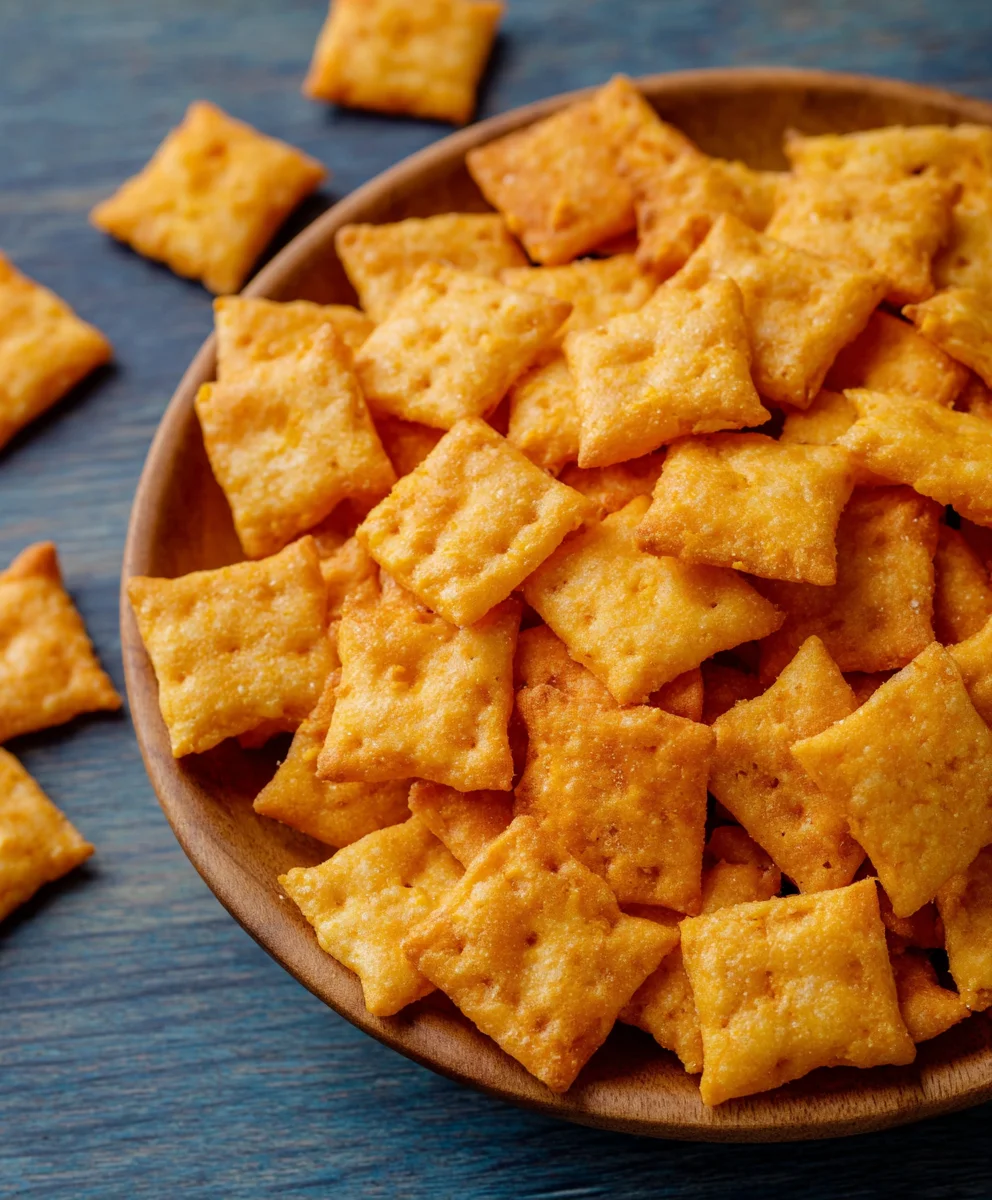 Homemade Cheez Its- Easy Cheddar Cheese Crackers