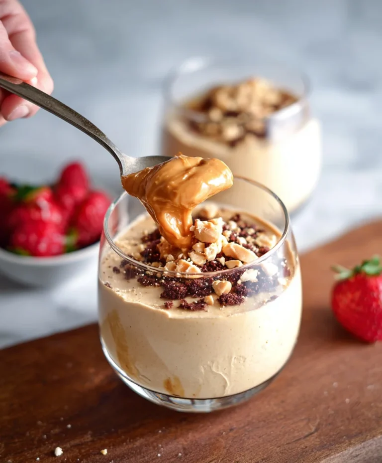 Creamy Cottage Cheese Peanut Butter Mousse Delight