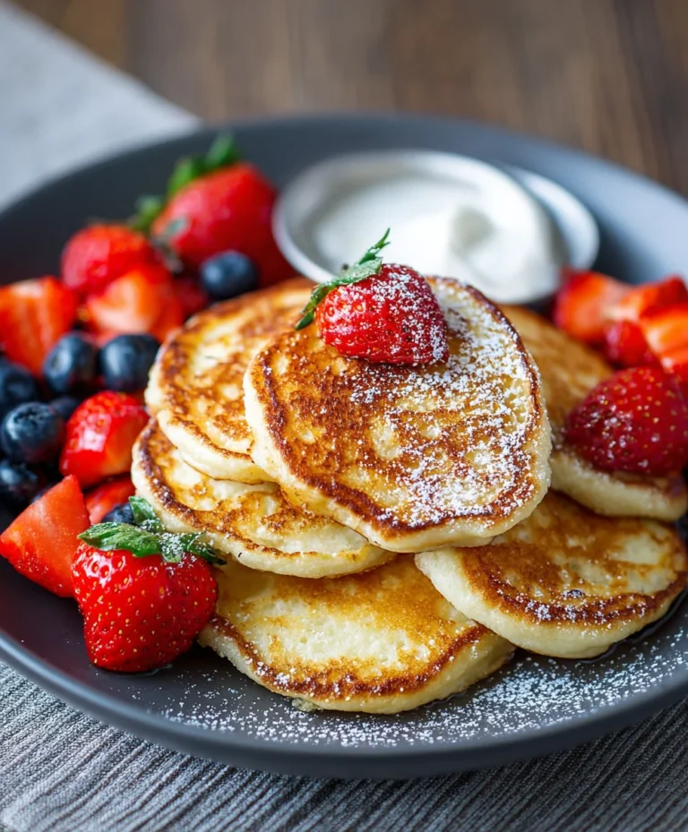 Fluffy Cottage Cheese Pancakes – Easy Recipe