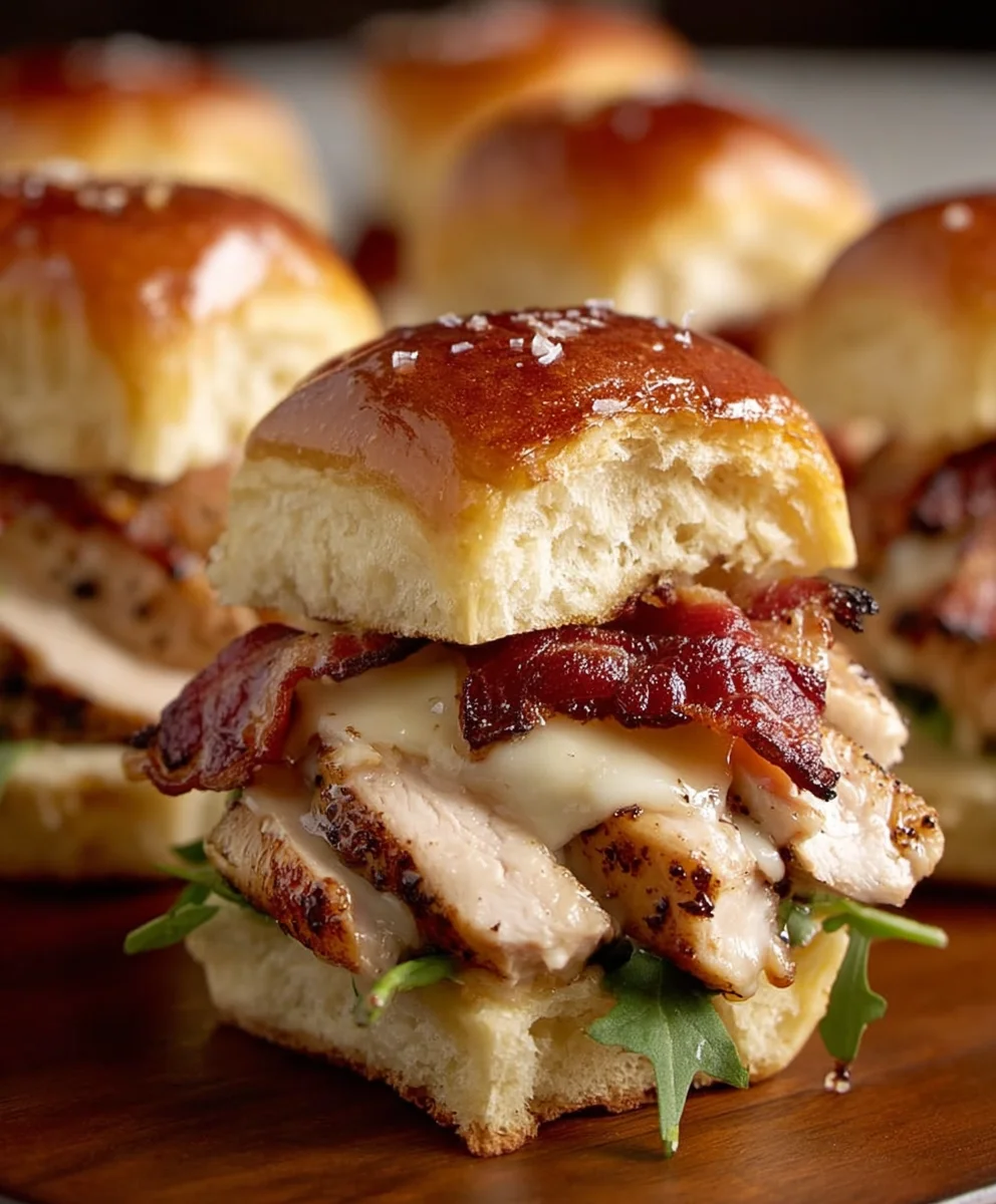 Maple Chicken Beef Beef Bacon Sliders - Flavor Bomb