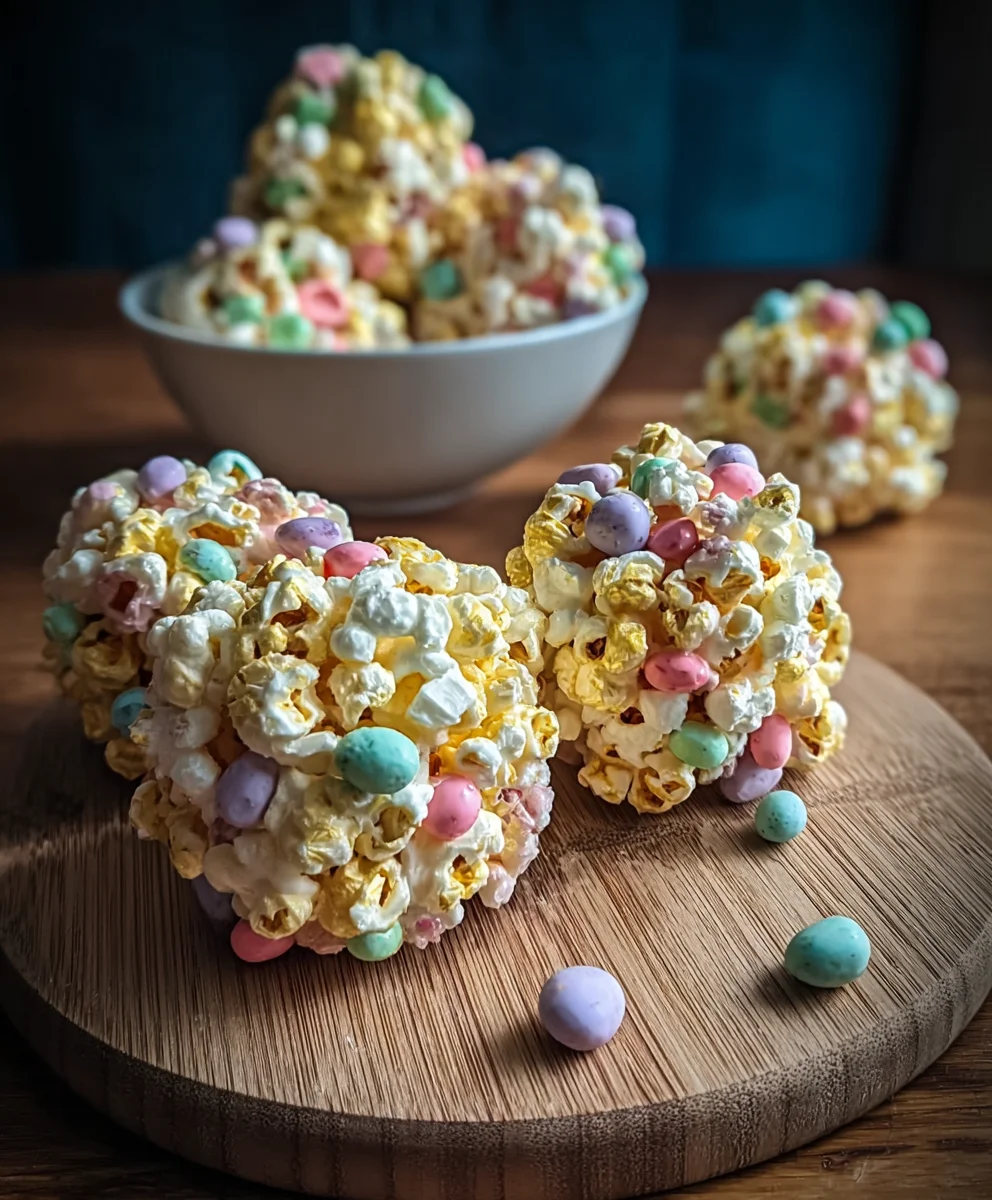 Easy Easter Popcorn Balls Recipe-Festive Fun