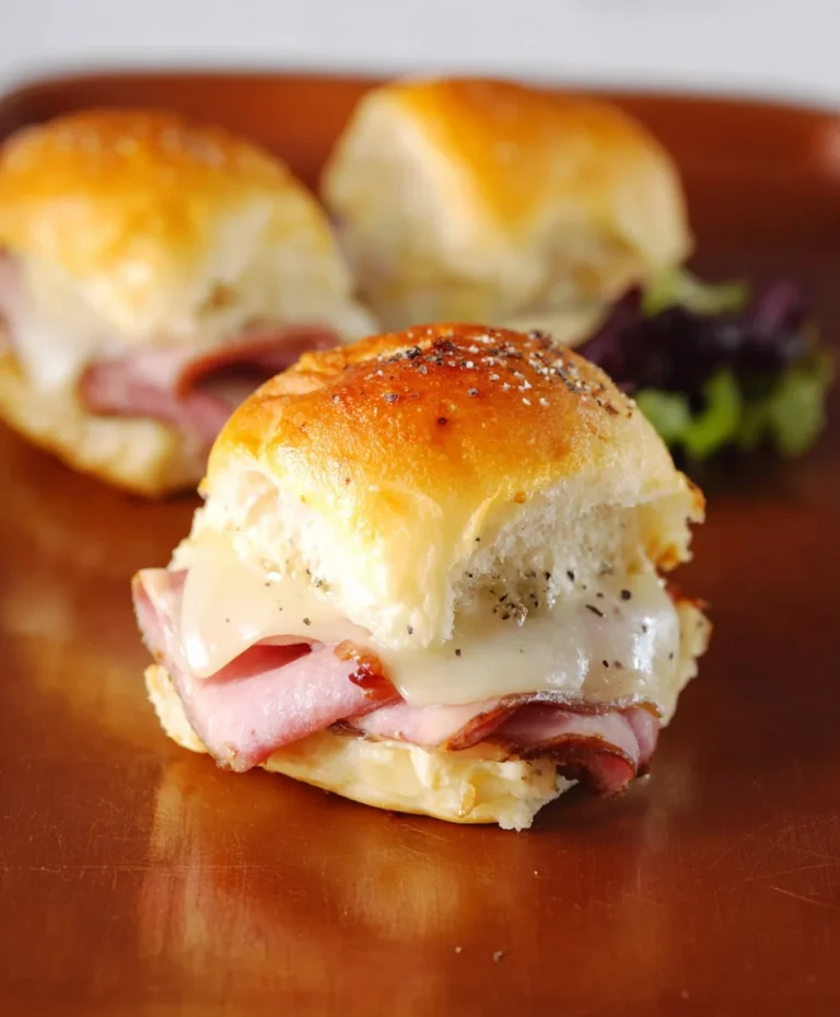 Beef-Beef Ham-Cheese Sliders Recipe – Easy Party Appetizer