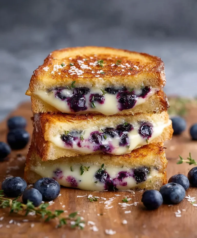 Crispy Blueberry Grilled Cheese Recipe- Sweet & Savory