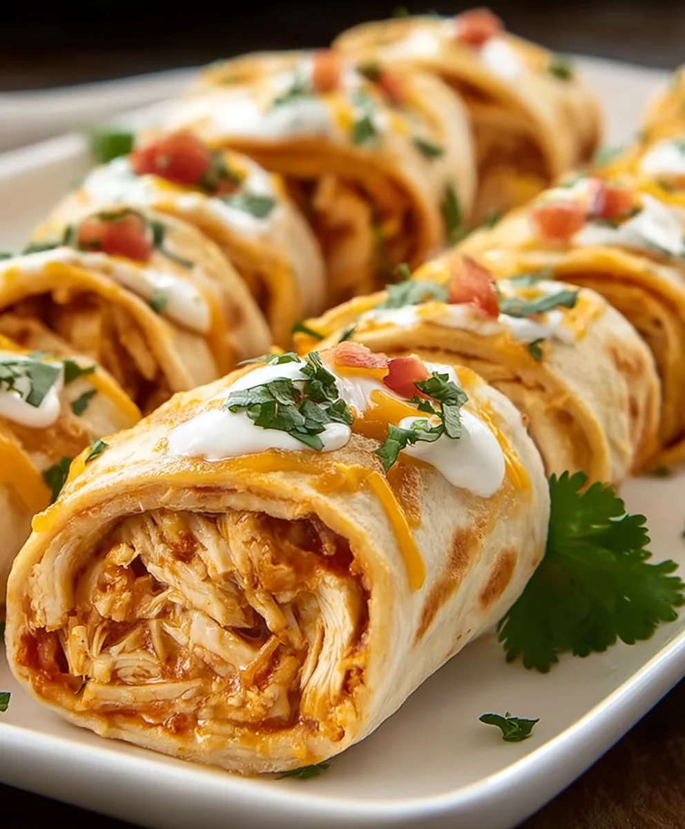 Easy Chicken Enchilada Roll Ups-Family Favorite