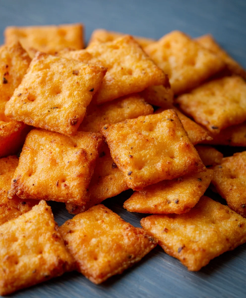 Homemade Cheez Its- Easy Cheddar Cheese Crackers